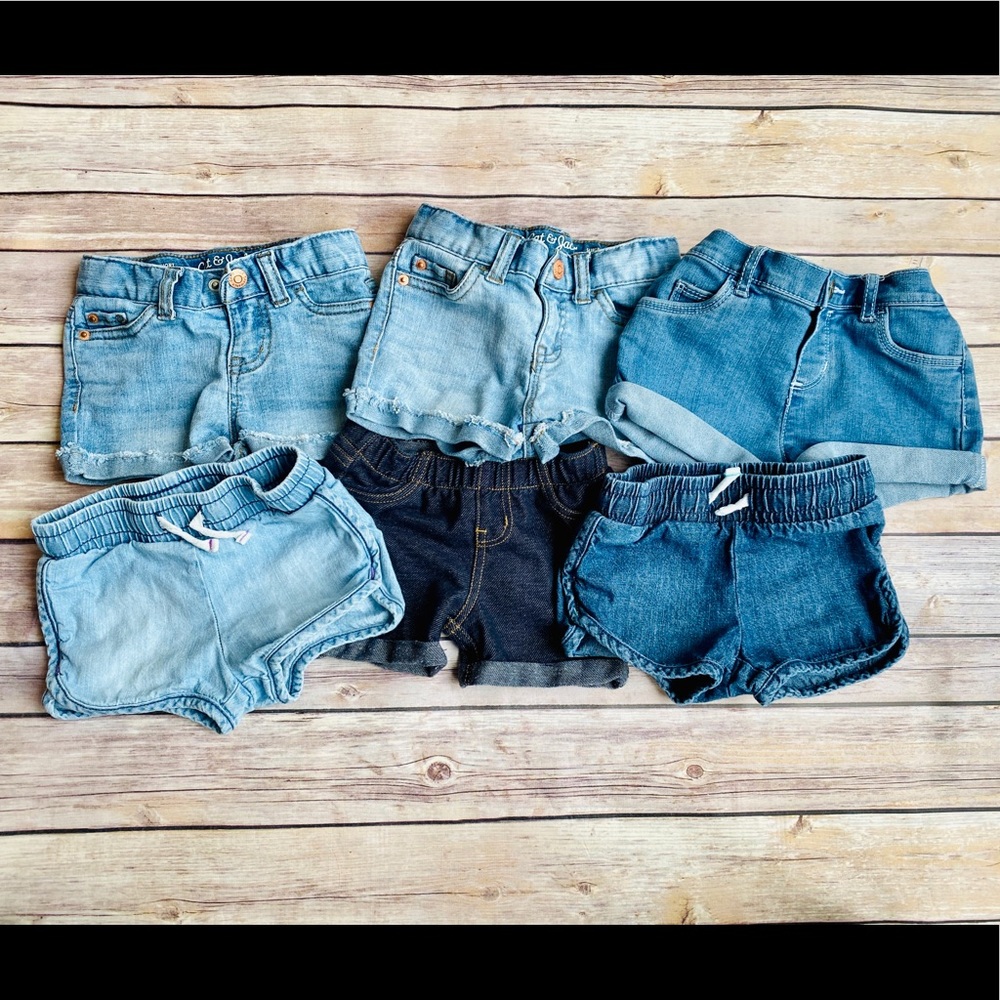 Baby girl denim shorts. Size 18 months.